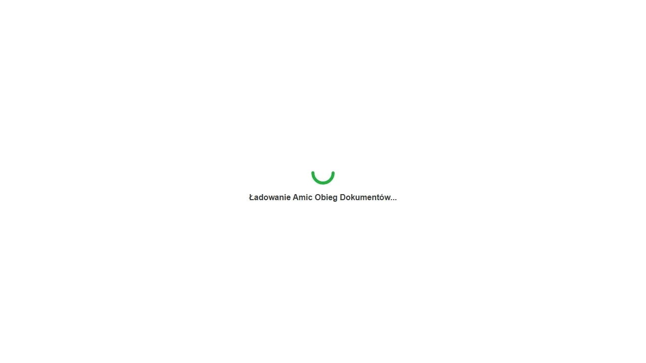 Zrzut ekranu: Obieg Dokumentów Web